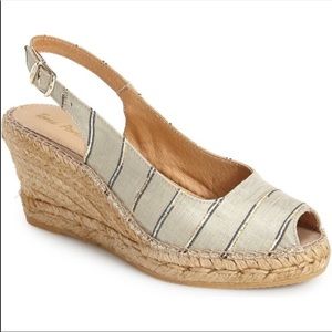 Toni Pons Silk Slingback Espadrille Wedge Sandal